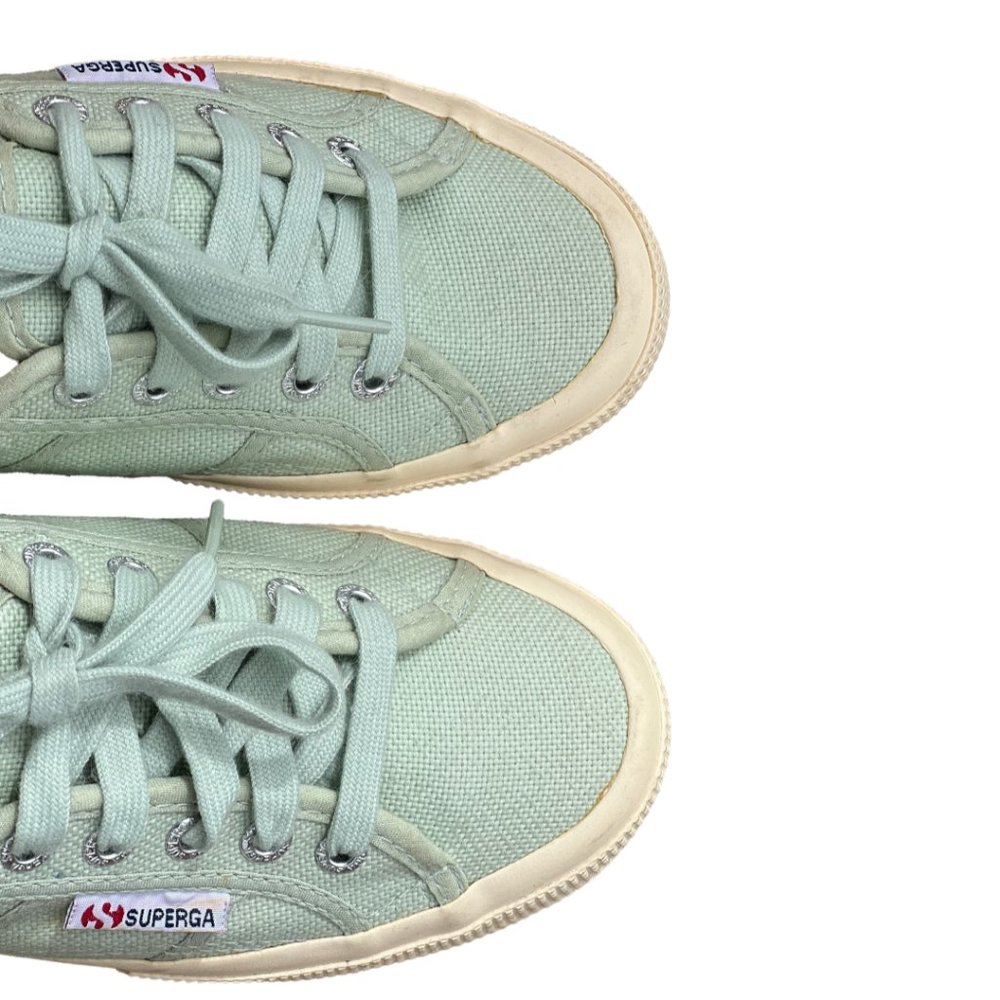 Superga 2750 Cotu Classic Sneaker Mint Green Canvas Women’s 6 EU 36